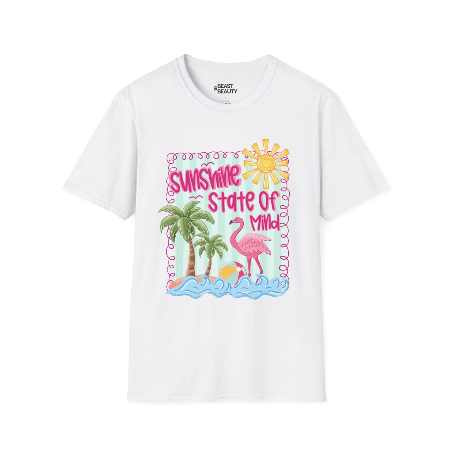 sunshine state of mind t-shirt white t-shirt gift gift idea