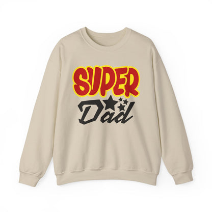 sport grey sweatshirt with super dad bold printed design