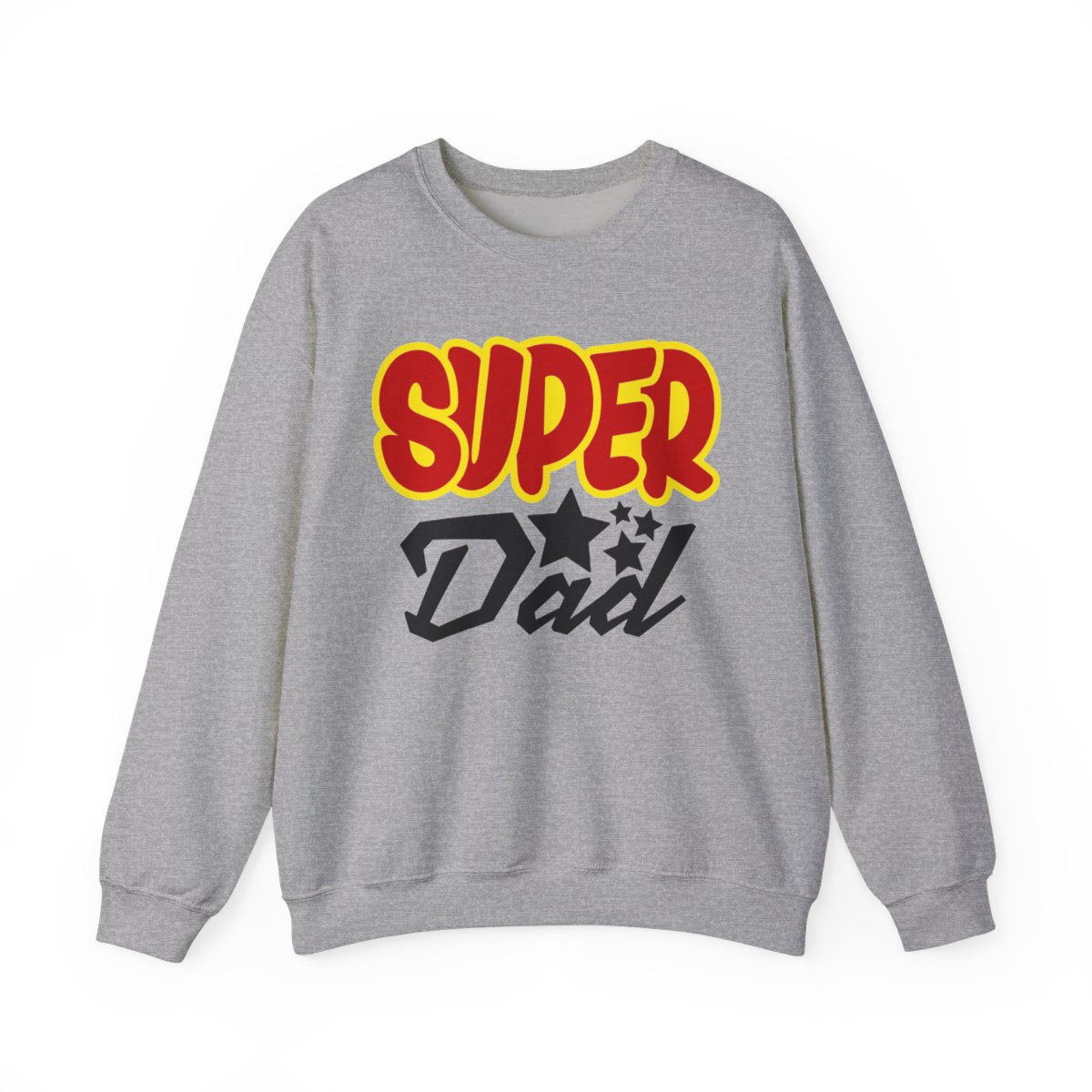 sand sweatshirt with super dad funny dad design