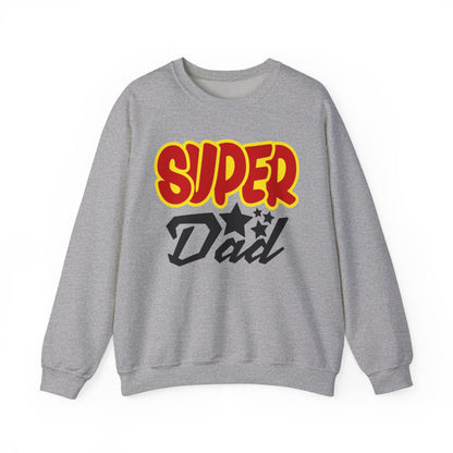 sand sweatshirt with super dad funny dad design