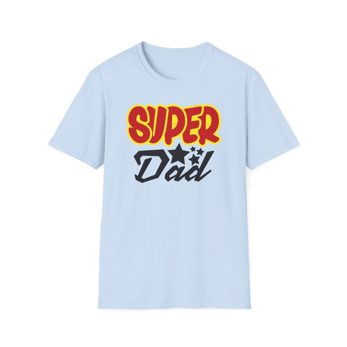 sport grey t-shirt with super dad humorous print
