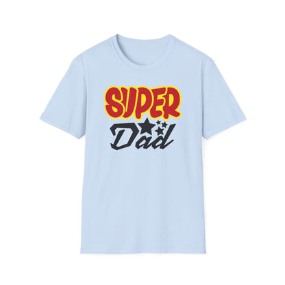 sport grey t-shirt with super dad humorous print