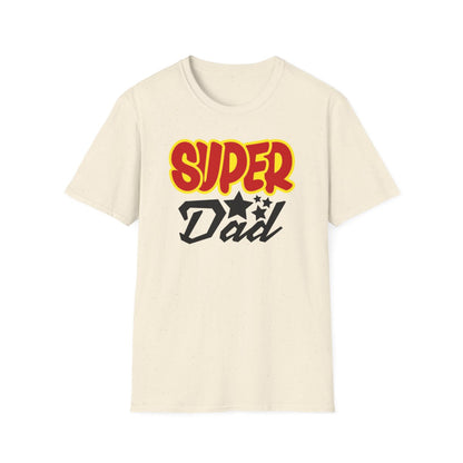 royal blue t-shirt with super dad funny fathers day gift design