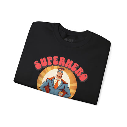 superhero in ties sweatshirt sweatshirt Father's Day gift idea image 7