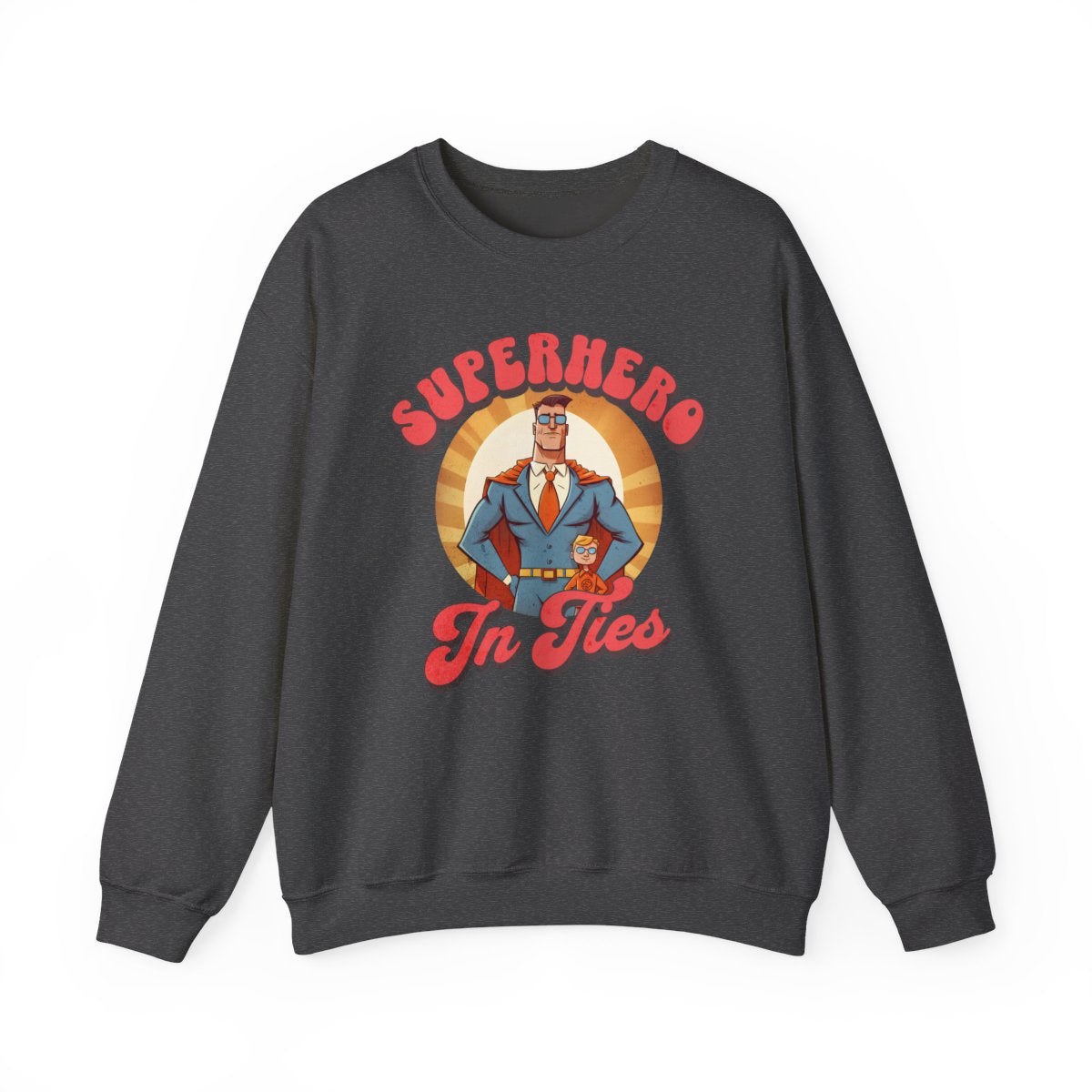 Superhero In Ties Sweatshirt - funny sweatshirt by Cheeky Business