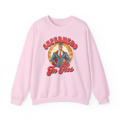 Superhero In Ties Sweatshirt - funny sweatshirt by Cheeky Business