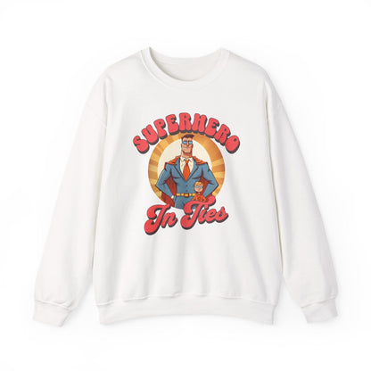 Superhero In Ties Sweatshirt - funny sweatshirt by Cheeky Business