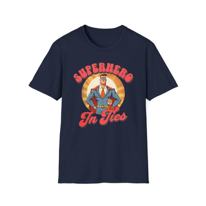 Superhero In Ties T-Shirt - funny t-shirt by Cheeky Business