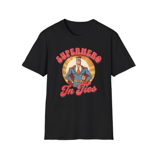 Superhero In Ties T-Shirt - funny t-shirt by Cheeky Business