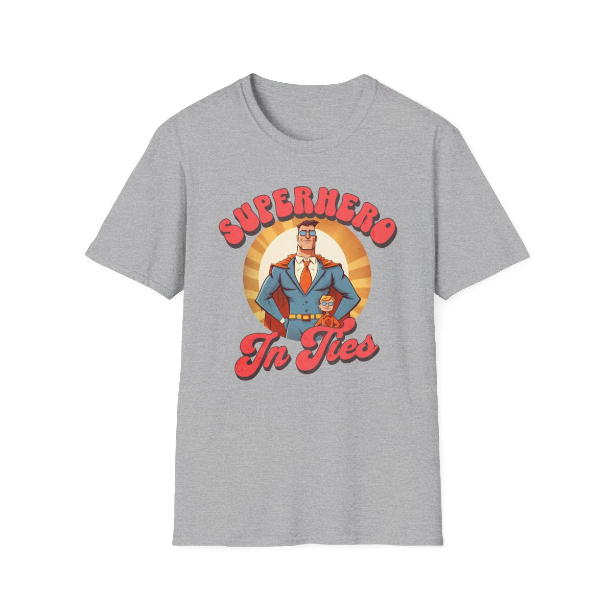 Superhero In Ties T-Shirt - funny t-shirt by Cheeky Business