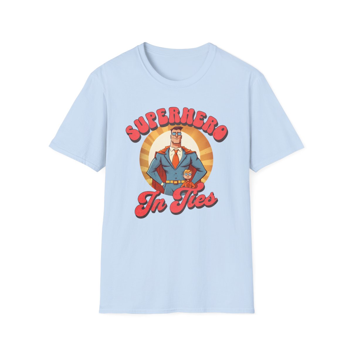 Superhero In Ties T-Shirt - funny t-shirt by Cheeky Business