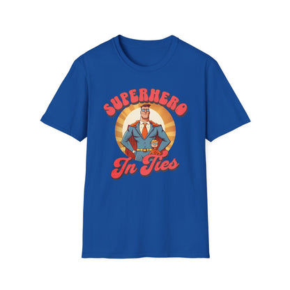 Superhero In Ties T-Shirt - funny t-shirt by Cheeky Business