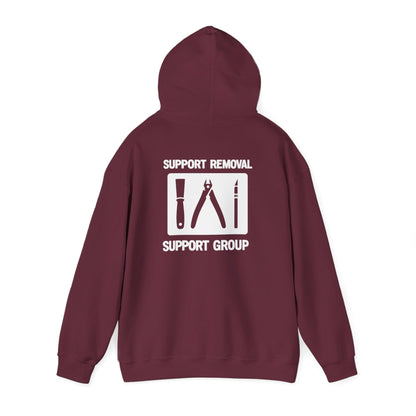 Support Removal Support Group - Funny 3D Printing Hoodie S / Maroon gift_idea unique_gift personalised_gift