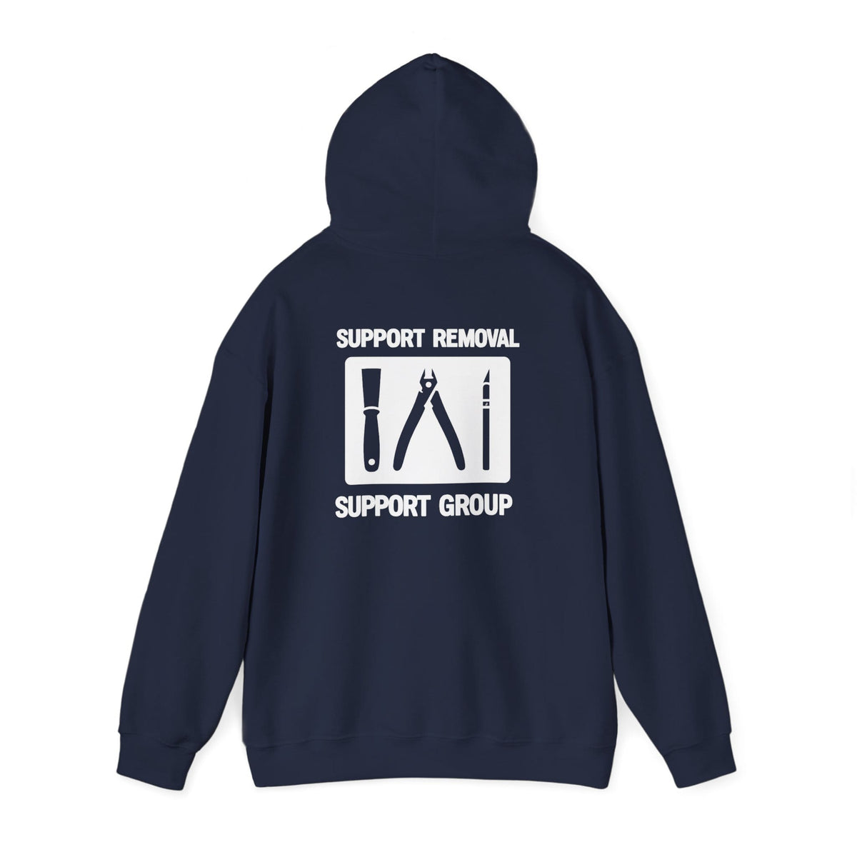 Support Removal Support Group - Funny 3D Printing Hoodie S / Navy gift_idea unique_gift personalised_gift