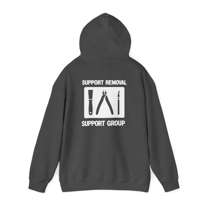 Support Removal Support Group - Funny 3D Printing Hoodie S / Dark Heather gift_idea unique_gift personalised_gift