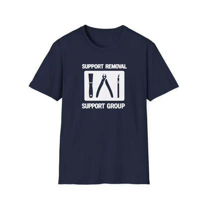 dark chocolate t-shirt with support removal support group funny 3d printing design