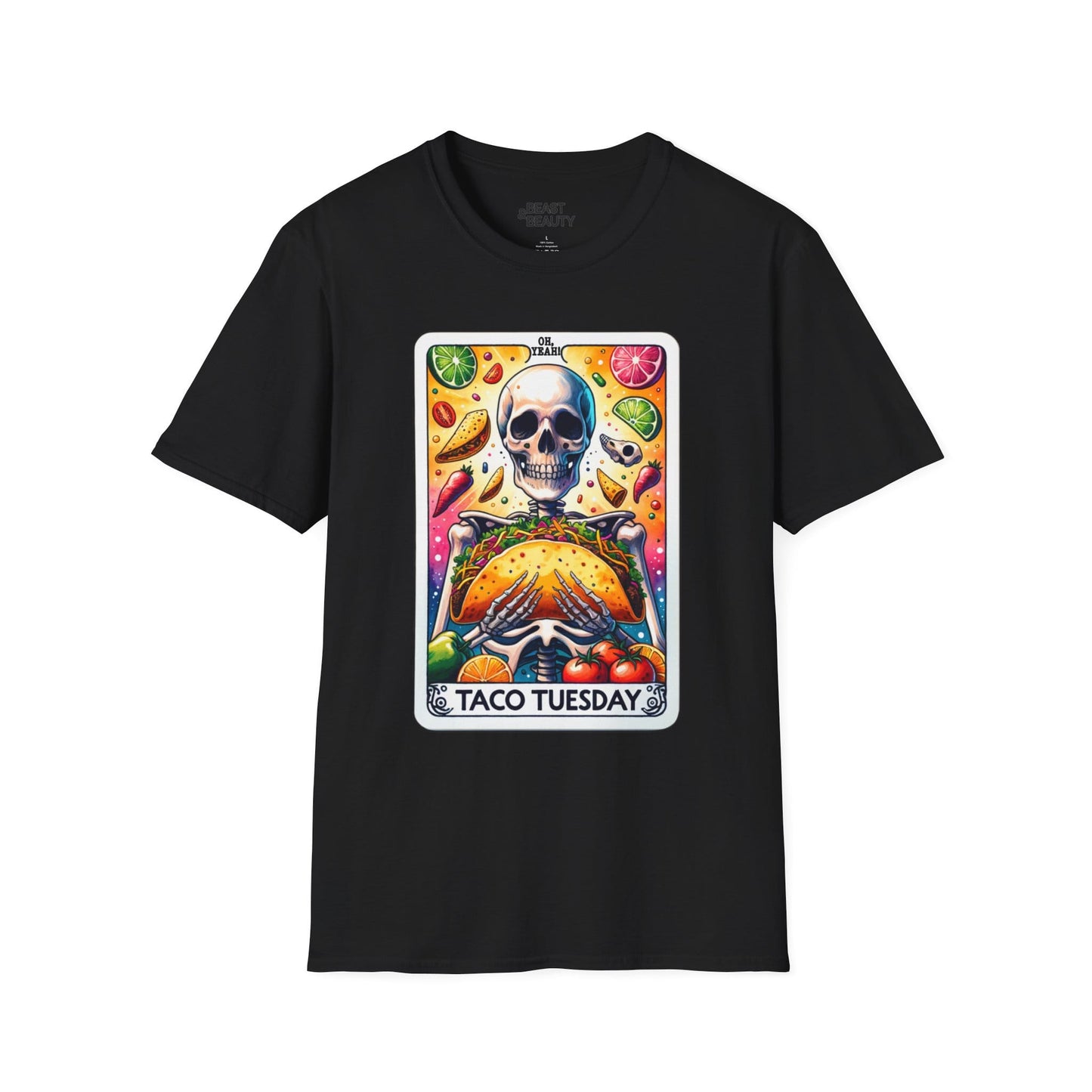 taco tuesday tarot graphic t-shirt t-shirt sixth colour product image