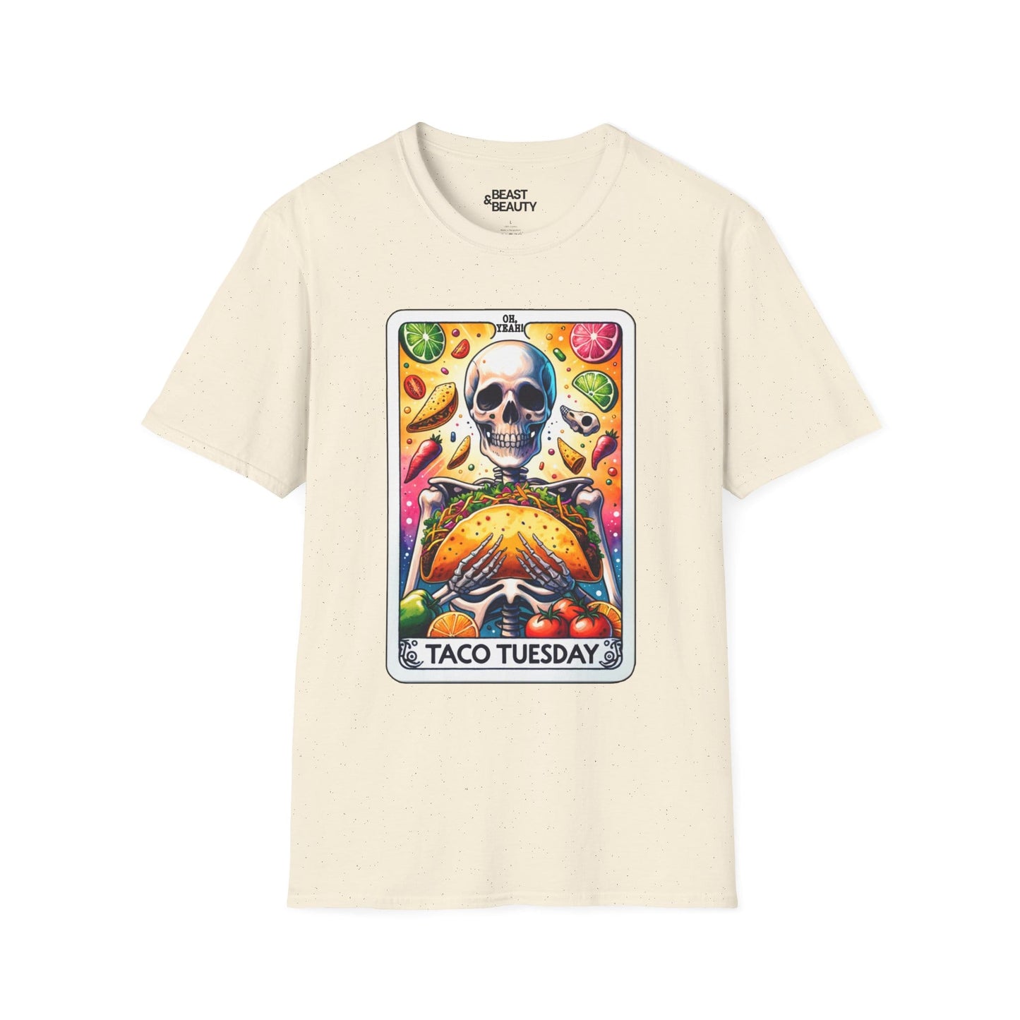 taco tuesday tarot graphic t-shirt t-shirt fourth colour product image