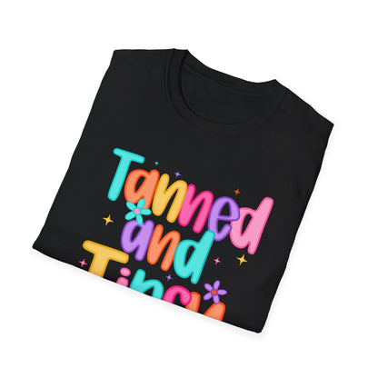 Tanned and Tipsy T-Shirt - funny t-shirt by Cheeky Business