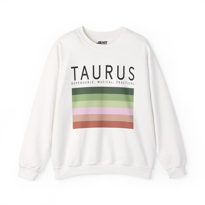 Taurus Zodiac Sign Adult Sweatshirt White / S gift_idea unique_gift personalised_gift