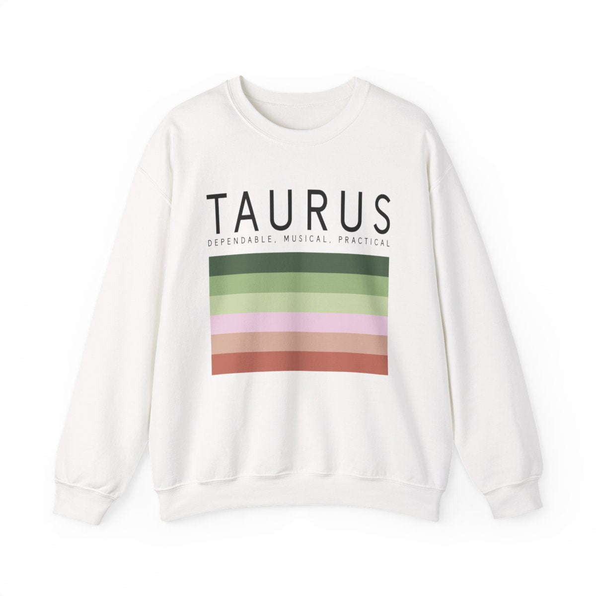 sand sweatshirt with taurus zodiac minimalist retro design