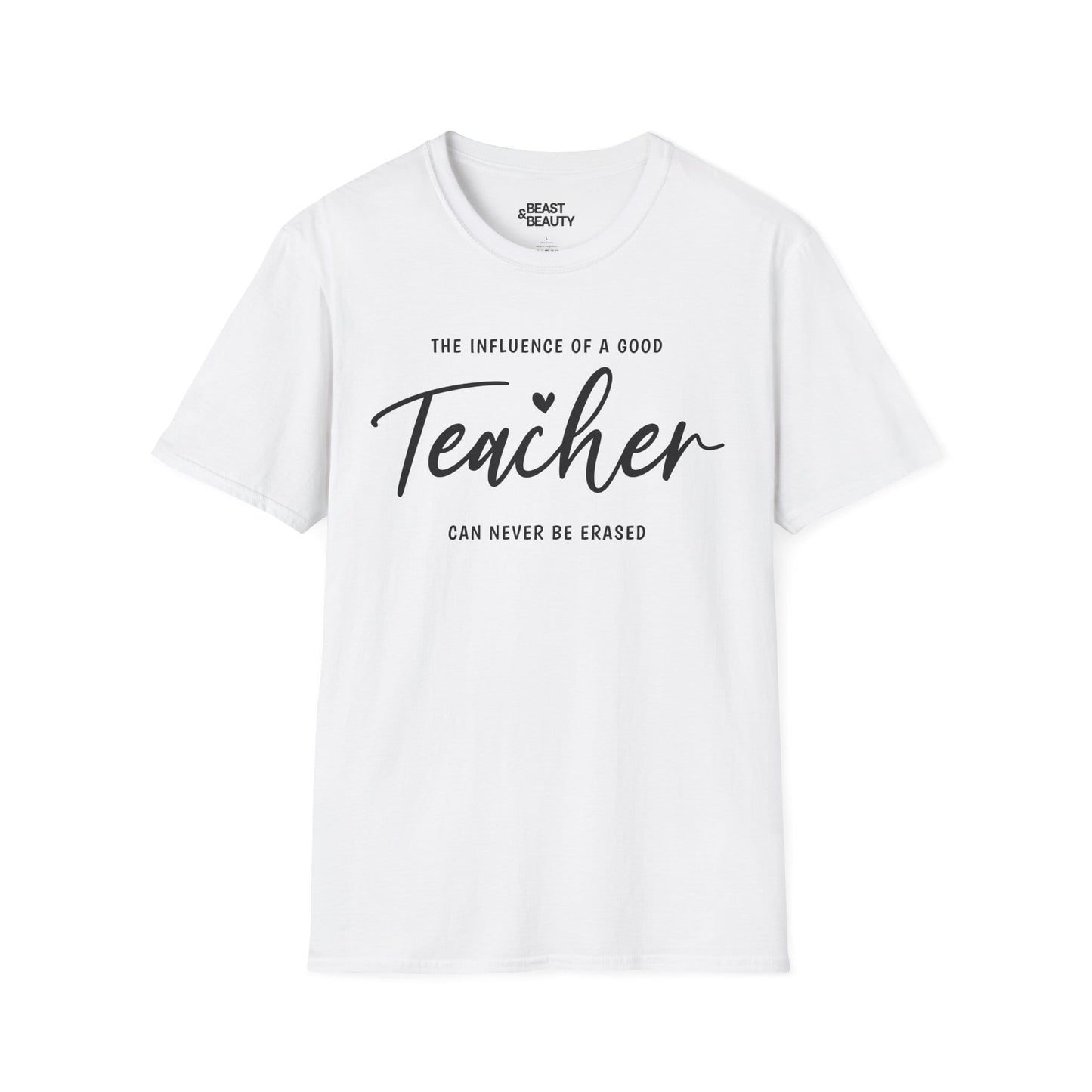 teacher influence inspirational t-shirt t-shirt front product image