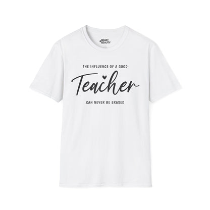 teacher influence inspirational t-shirt t-shirt front product image