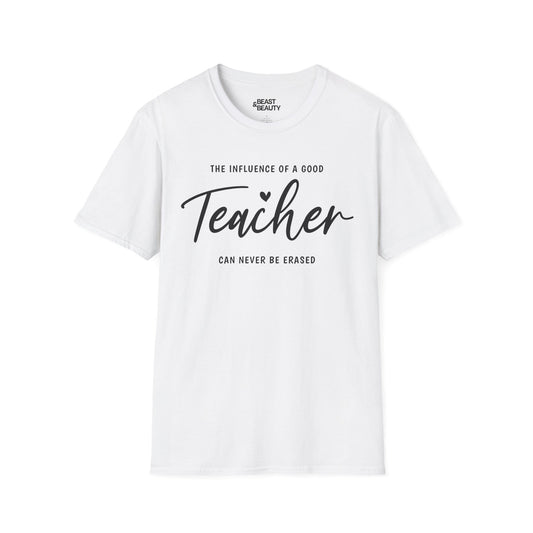 teacher influence inspirational t-shirt t-shirt front product image