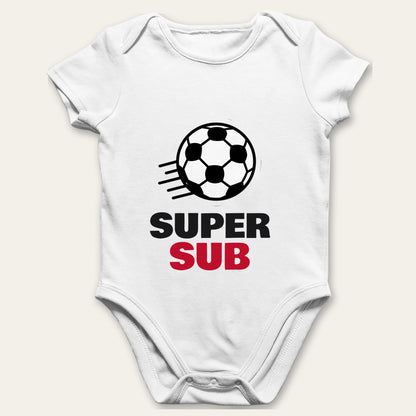 Team Captain & Super Sub Football matching set baby grow