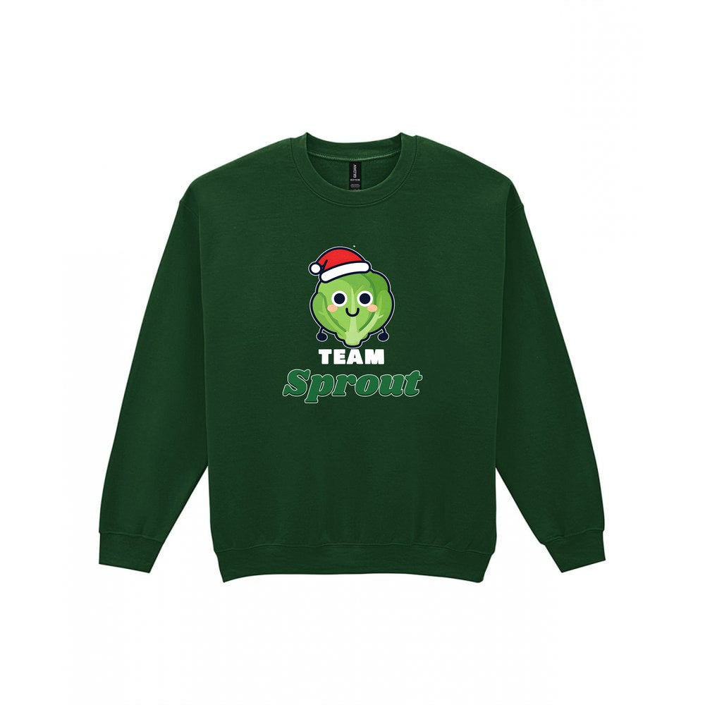 Team Sprout Christmas Jumper & T-Shirt Sweatshirt in Forest Green