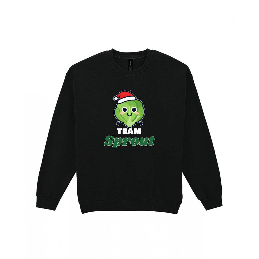 Team Sprout Christmas Jumper & T-Shirt Sweatshirt in Black