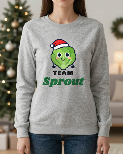 Team Sprout Christmas Jumper & T-Shirt worn