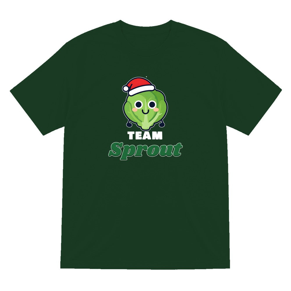 Team Sprout Christmas Jumper & T-Shirt T-Shirt in Forest Green