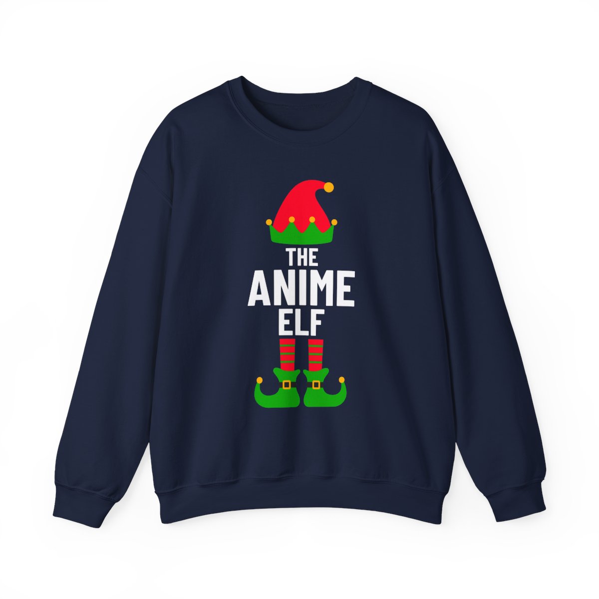 Anime Elf Christmas Sweatshirt - funny sweatshirt by Cheeky Business