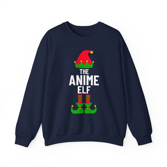 Anime Elf Christmas Sweatshirt - funny sweatshirt by Cheeky Business