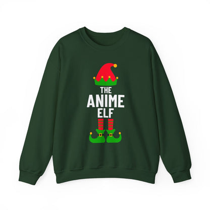 Anime Elf Christmas Sweatshirt - funny sweatshirt by Cheeky Business