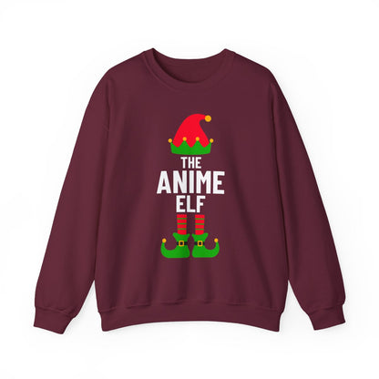 Anime Elf Christmas Sweatshirt - funny sweatshirt by Cheeky Business