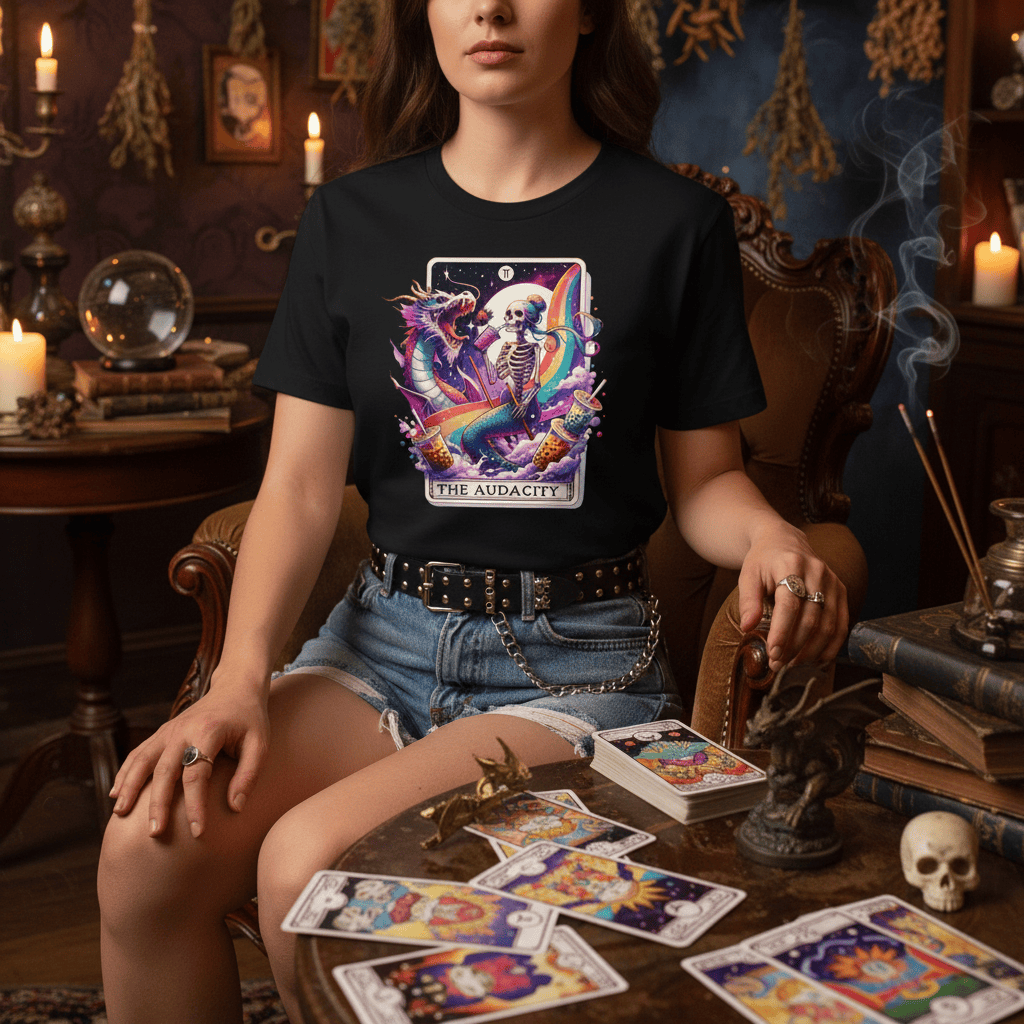 the audacity tarot graphic t-shirt t-shirt sixth colour product image