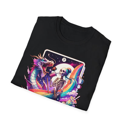 tarot graphic tee styled for casual streetwear wear
