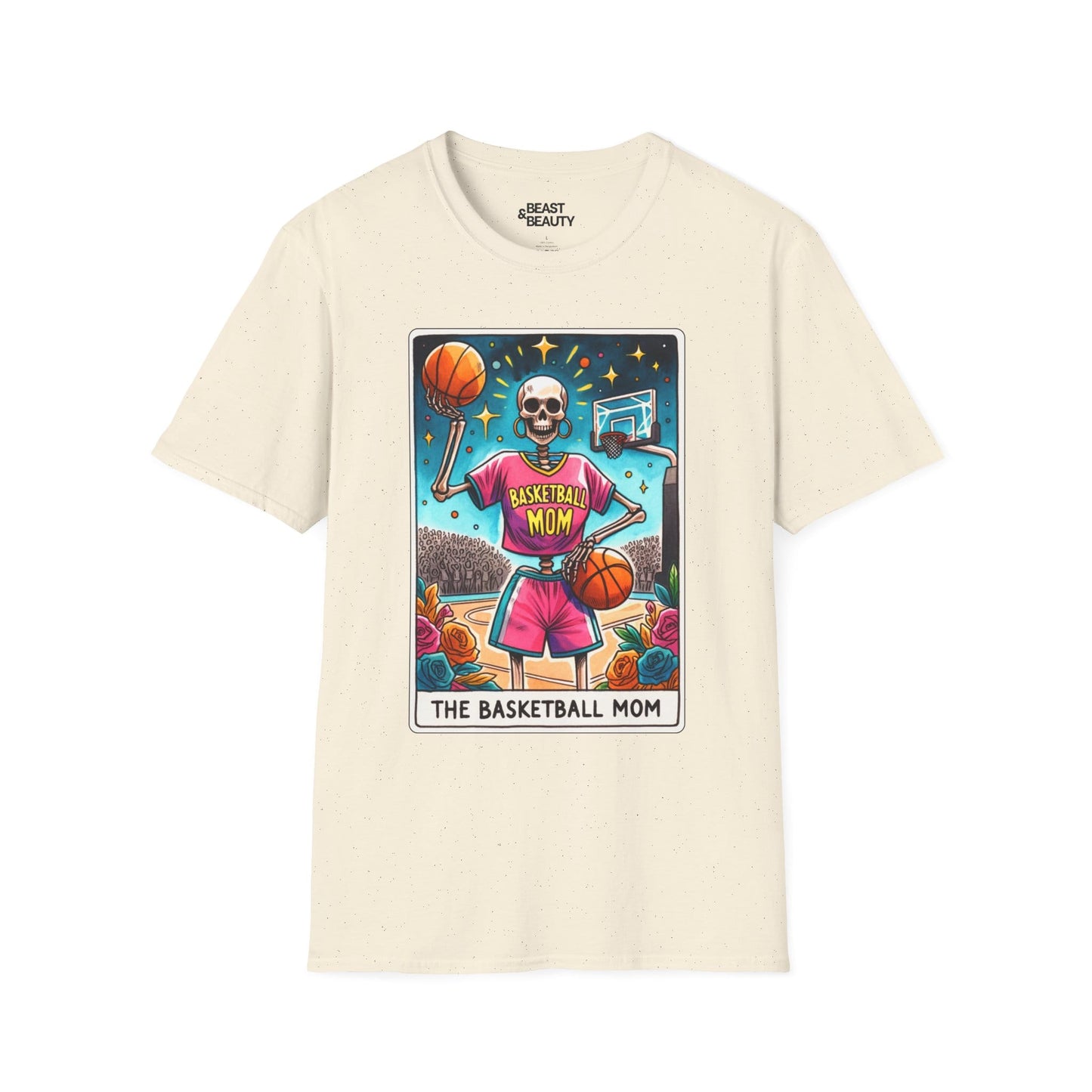 the basketball mom tarot graphic t-shirt t-shirt front product image