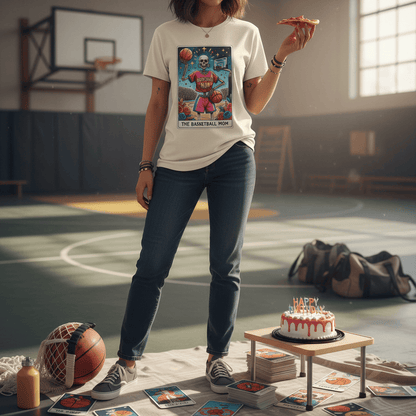 the basketball mom tarot graphic t-shirt t-shirt eighth colour product image