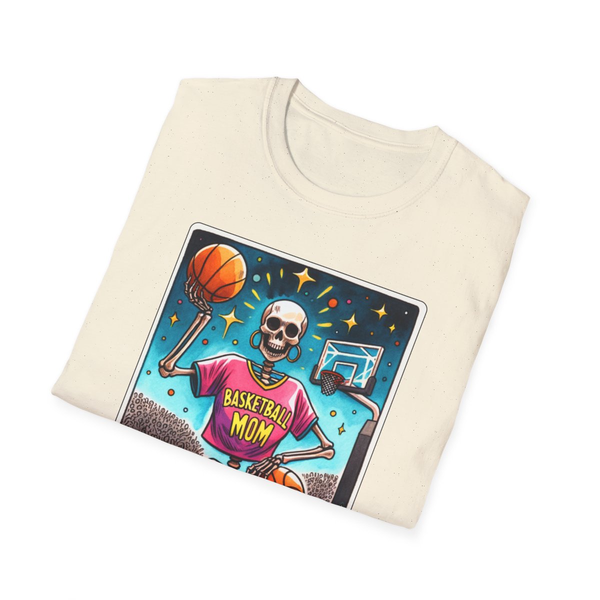 basketball mom tarot t-shirt styled for casual everyday wear