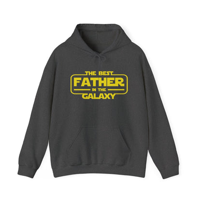 maroon hoodie with best father in the galaxy design for dad gift