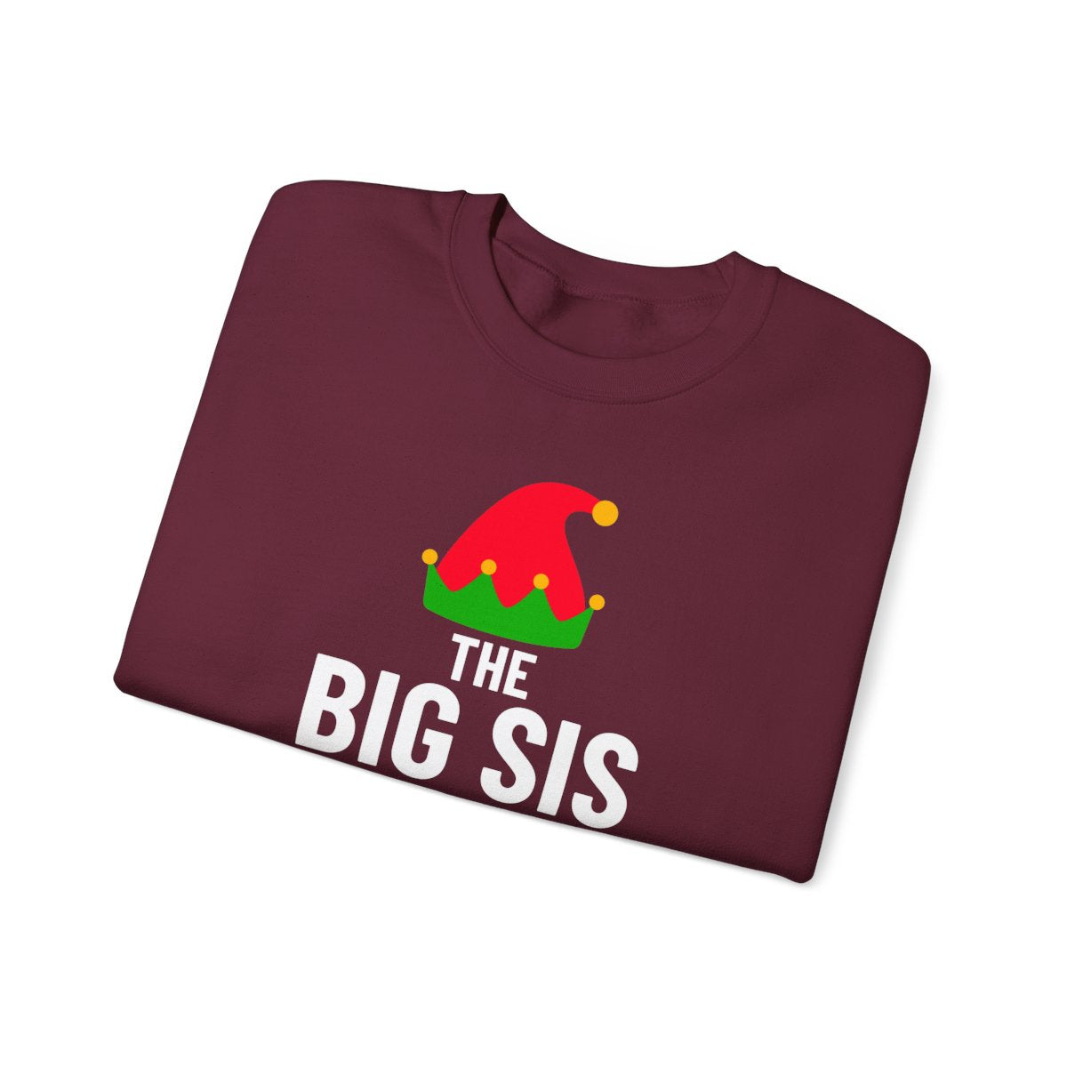 Big Sis Elf Christmas Sweatshirt - funny sweatshirt by Cheeky Business