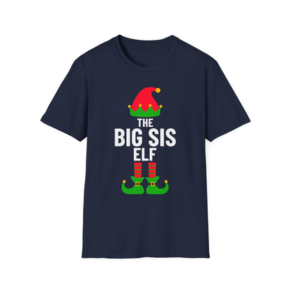 Big Sis Elf Christmas T-Shirt - funny t-shirt by Cheeky Business