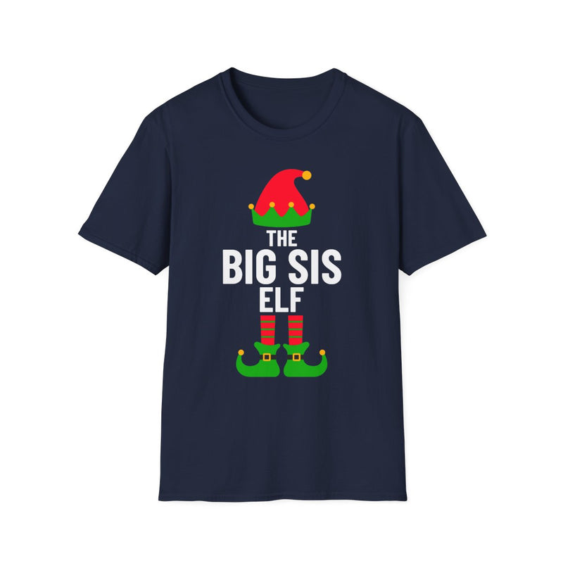 Big Sis Elf Christmas T-Shirt