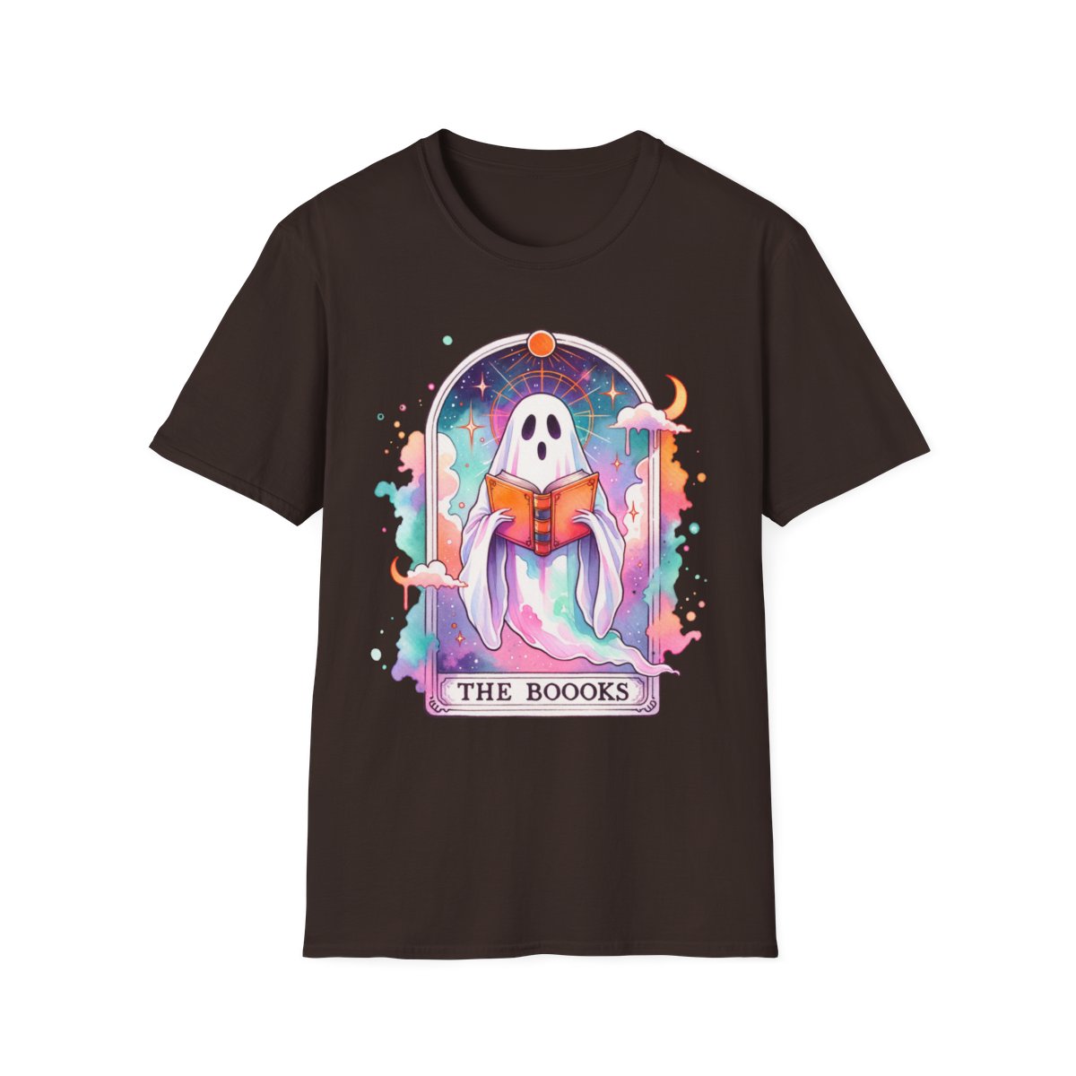 navy t-shirt with mystical ghost tarot artwork