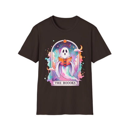navy t-shirt with mystical ghost tarot artwork