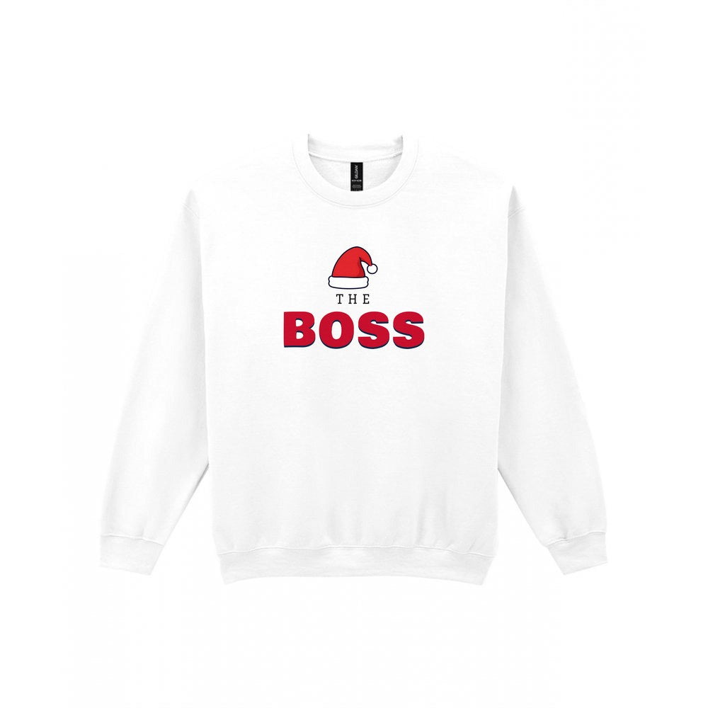 The Boss Christmas Jumper & T-Shirt Sweatshirt in White