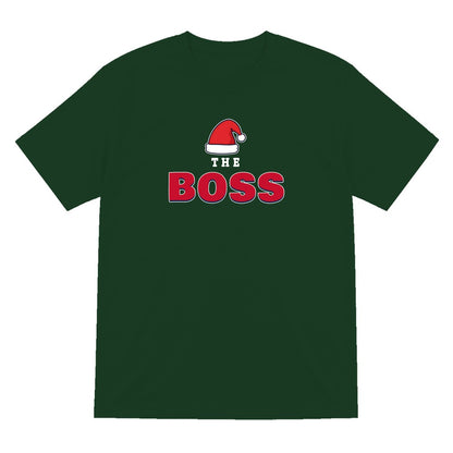 The Boss Christmas Jumper & T-Shirt T-Shirt in Forest Green